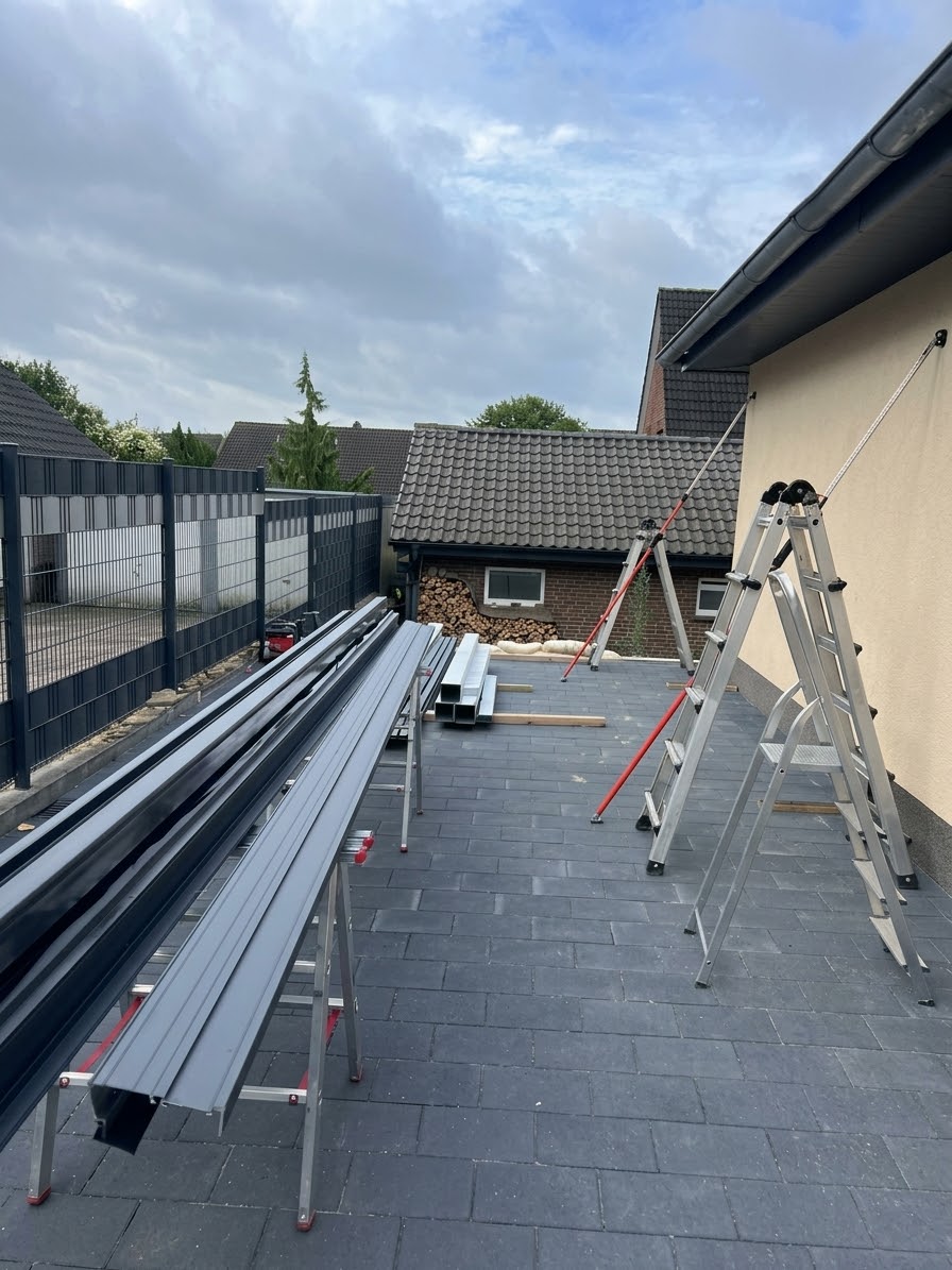 Vorher: Ausgangssituation vor der Montage